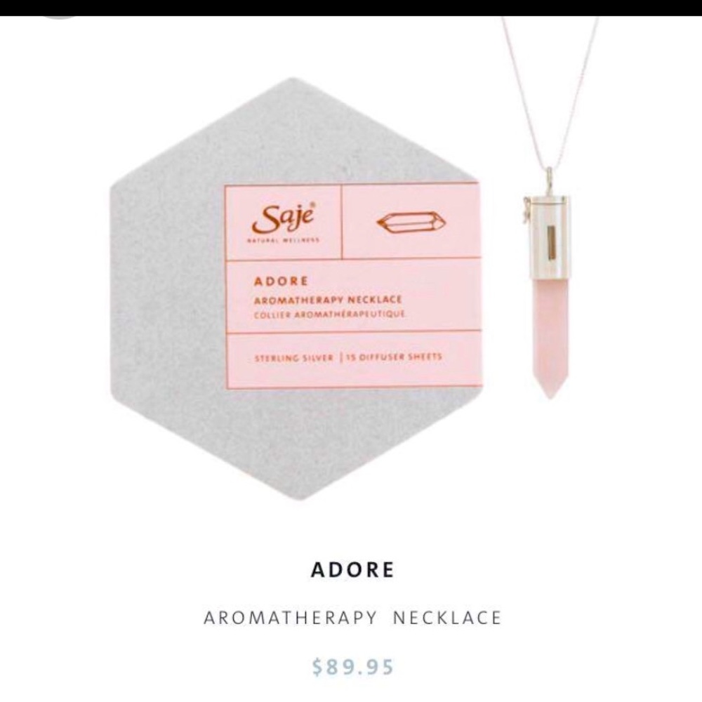 Saje ADORE Aromatherapy Necklace